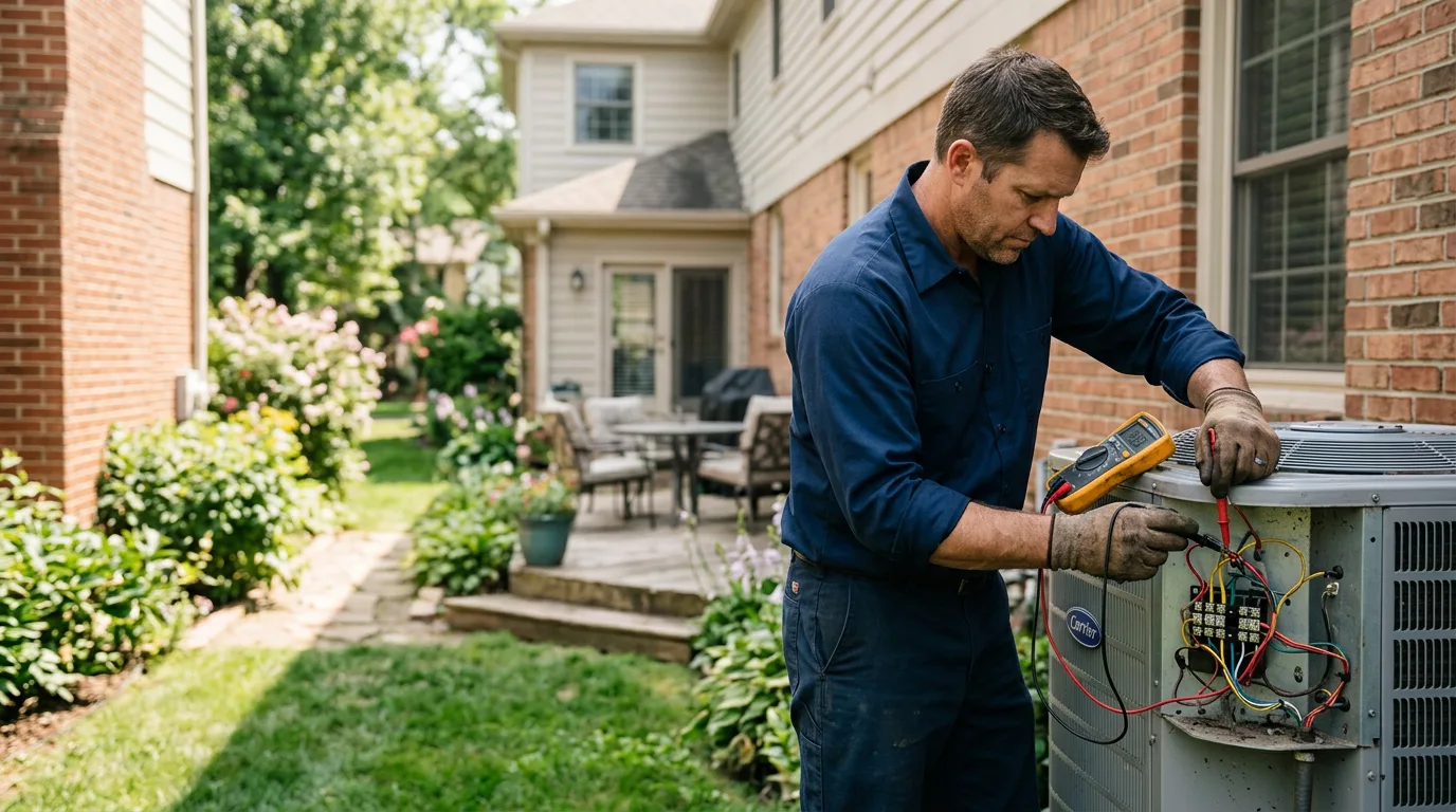 HVAC technician working near Effort, PA